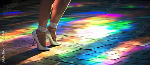 A woman s legs dance amidst...