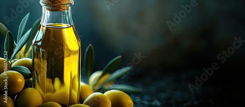 Close up of olives and oliv...