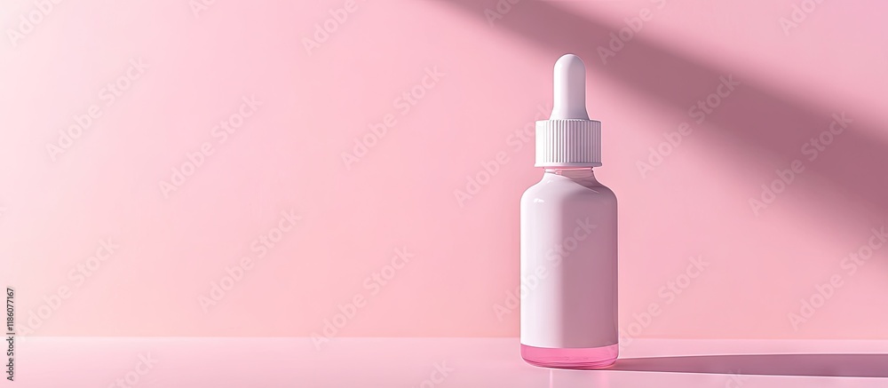 Trendy sunlight beauty pattern created with a white plastic bottle of nasal drops against a bright light pink background copyspace mockup banner coronavirus Trendy sunlight beauty pattern created with a white plastic bottle of nasal drops against a bright light pink background copyspace mockup banner coronavirus