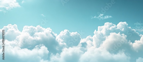 Fluffy sky backdrop with co...
