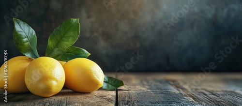 lemons on a wooden surface....