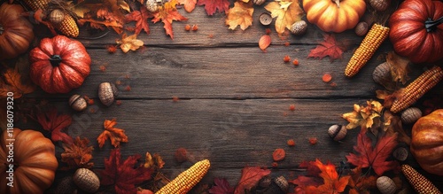 Autumn theme featuring pump...