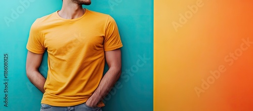 Man wearing a fashionable t...