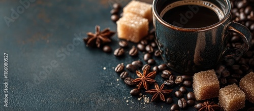 Cup of coffee Coffee beans ...