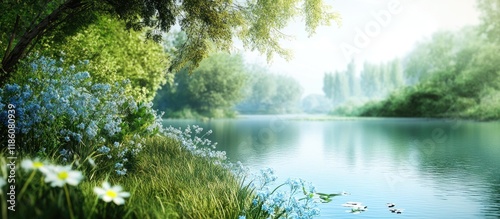 Nature with Blue and Green ...