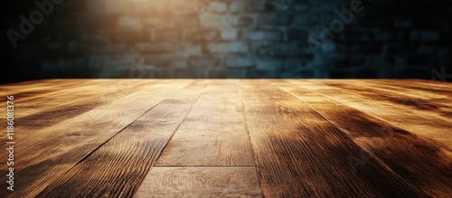 wooden table and wooden are...