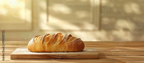 Bread set on the table. wit...