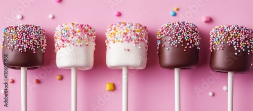 Aerial view of marshmallow ...