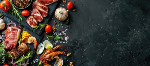 Food meat dishes vegetables...