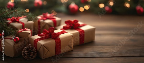 Christmas gifts packaged an...