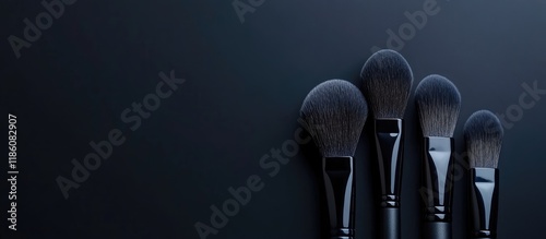 Makeup brush set featuring ...