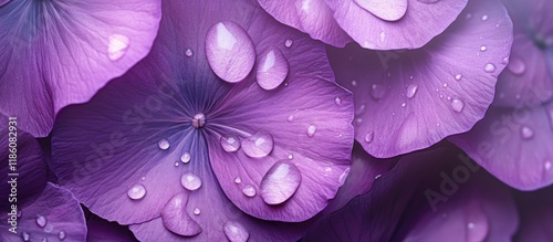 Violet flower petals adorne...