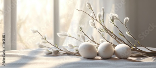 Easter greeting card featur...