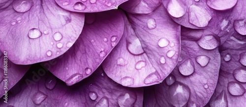 Violet flower petals adorne...