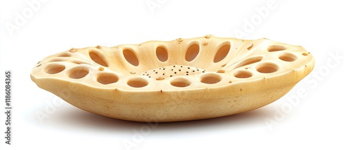 Lotus root isolated on a wh...