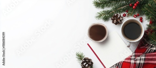 Christmas decorations plaid...
