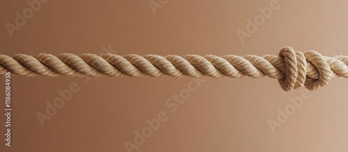 Long rope against a colored...