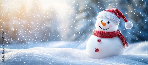 White Christmas Snowman aga...