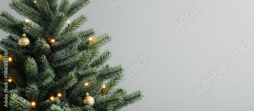 Christmas tree set against ...