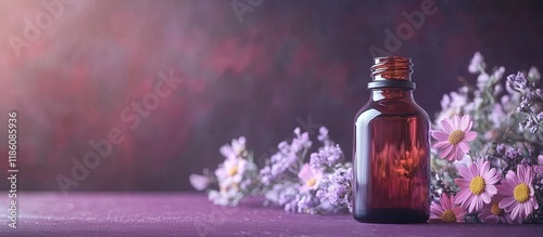Small retro bottle containi...