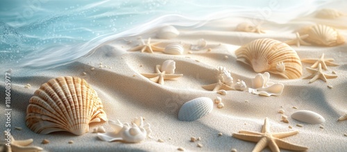 Summer backdrop featuring s...