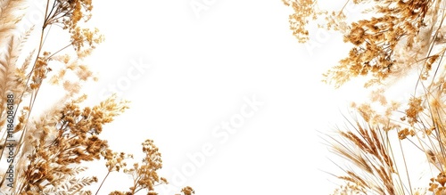 Photo frame featuring dried...