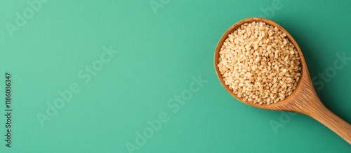 Close up of brown GABA rice...