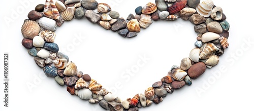 Heart shaped frame made of ...