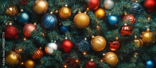 Close up of a decorated Chr...