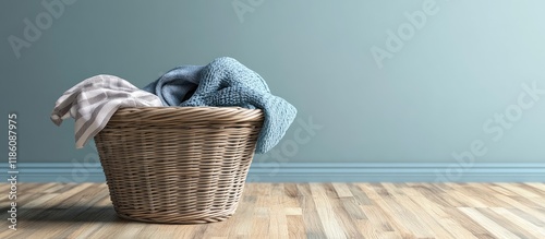 Basket containing clean lau...