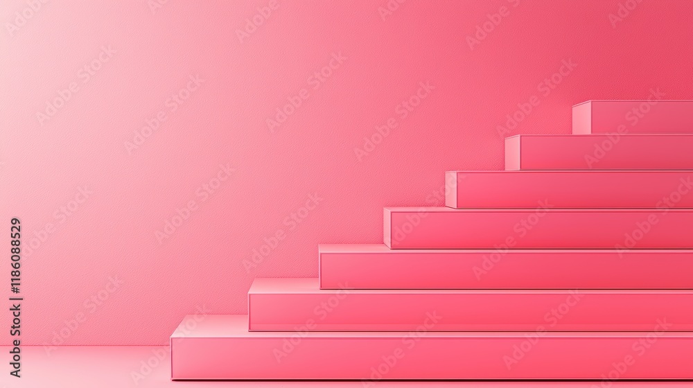 Abstract Pink Steps Minimalist Background Abstract Pink Steps Minimalist Background