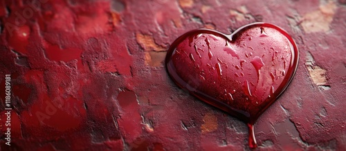 Photo of a heart texture ba...