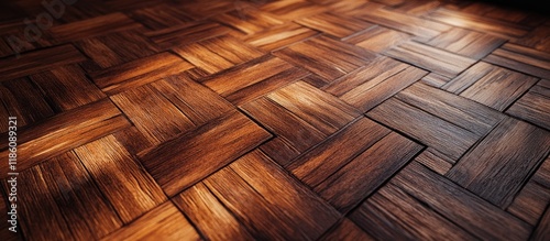 Cinnamon parquet as a textu...