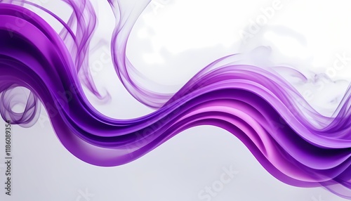 abstract background with waves, Violet background ai