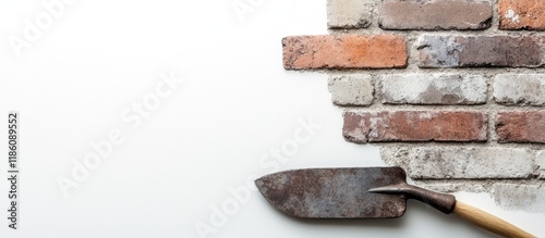 Bricks and a mason s trowel...