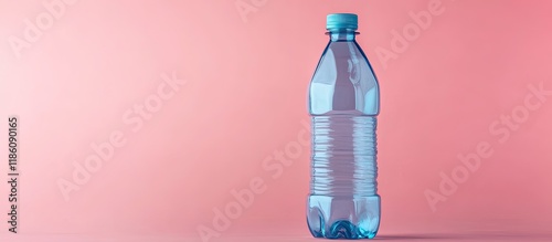 blue clear empty plastic bo...