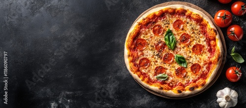 pizza jamon tomato sauce ch...