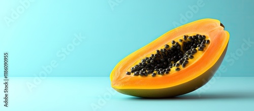papaya. with copy space ima...