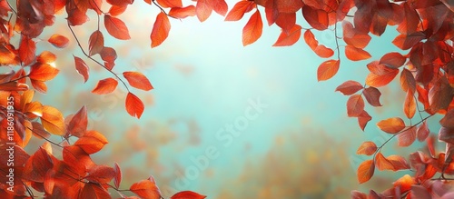 Vibrant autumn foliage. wit...