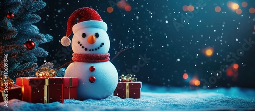 Glowing in the dark snowman...