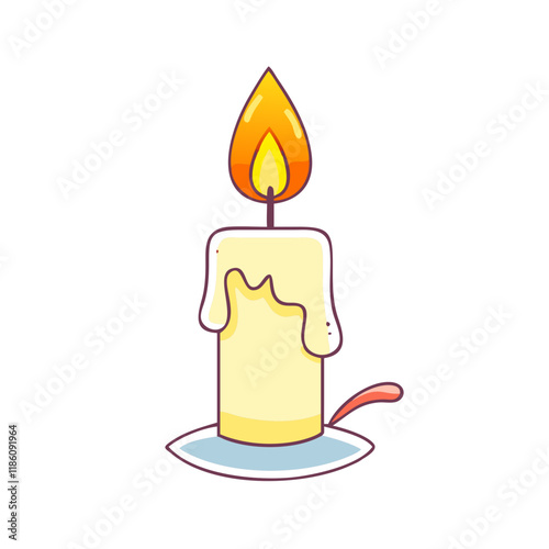 candle burning vector icon, singles awareness vector illustration - simple illustration of candle burning perfect for logos, and self love -themed designs.