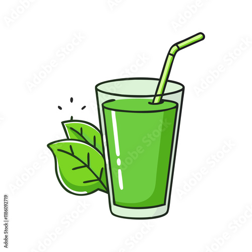 green smoothie vector icon, singles awareness vector illustration - simple illustration of green smoothie perfect for logos, and self love -themed designs.