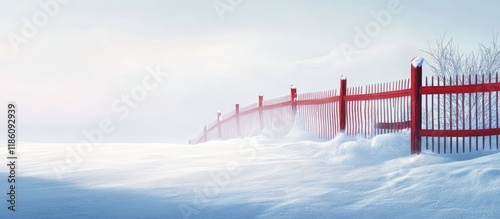 Barrier and Snow. with copy...