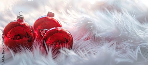 Red glass Christmas ornamen...
