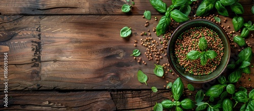 Green buckwheat with cookin...