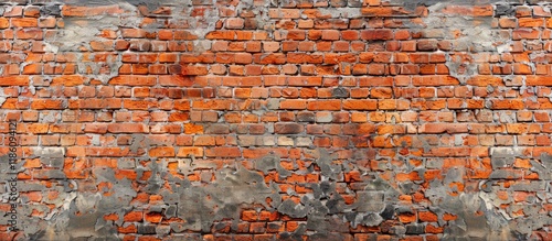 Old red brick wall Texture ...