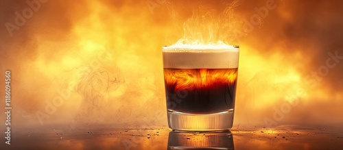 B 52 cocktail flambe flamed...