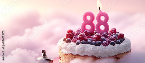 Birthday cake number 88 fea...