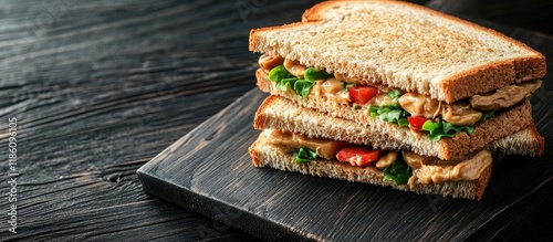 peanut butter sandwich with...