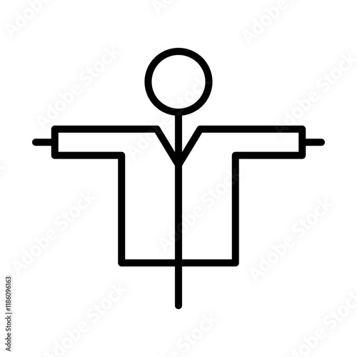 Scarecrow line icon